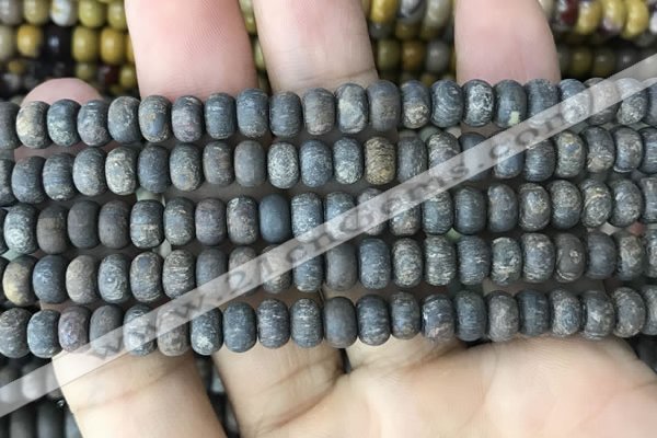 CRB5027 15.5 inches 4*6mm rondelle matte bronzite beads wholesale