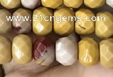 CRB5120 15.5 inches 4*6mm faceted rondelle mookaite beads wholesale