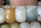 CRB5164 15.5 inches 5*8mm faceted rondelle amazonite beads wholesale