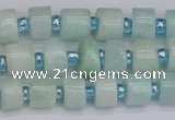 CRB530 15.5 inches 5*8mm tyre Chinese amazonite beads wholesale