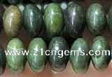 CRB5311 15.5 inches 4*6mm rondelle bronze green stone beads