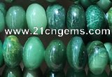 CRB5313 15.5 inches 4*6mm rondelle green jasper beads