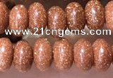 CRB5316 15.5 inches 4*6mm rondelle goldstone beads wholesale