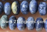 CRB5318 15.5 inches 4*6mm rondelle dumortierite beads wholesale