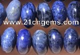 CRB5319 15.5 inches 4*6mm rondelle blue dumortierite beads