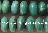 CRB5345 15.5 inches 5*8mm rondelle green jasper beads