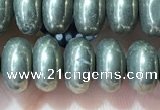 CRB5351 15.5 inches 5*8mm rondelle pyrite beads wholesale