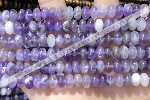 CRB5353 15.5 inches 5*8mm rondelle amethyst beads wholesale