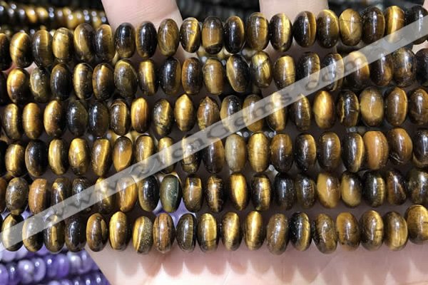 CRB5356 15.5 inches 5*8mm rondelle yellow tiger eye beads wholesale