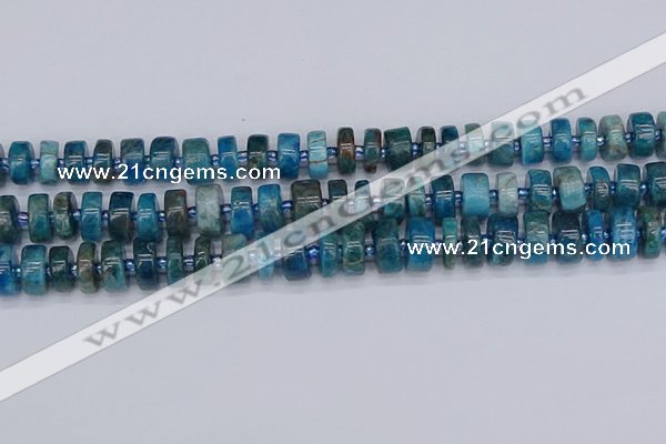 CRB538 15.5 inches 6*12mm tyre apatite gemstone beads wholesale