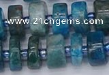 CRB539 15.5 inches 7*14mm tyre apatite gemstone beads wholesale