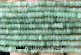 CRB5410 15 inches 2.5*4mm rondelle green strawberry quartz beads