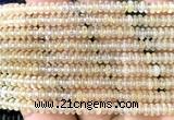 CRB5412 15 inches 2.5*4mm rondelle yellow watermelon beads
