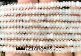 CRB5420 15 inches 2.5*4mm rondelle white jade beads wholesale