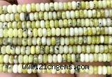 CRB5438 15 inches 2.5*4mm rondelle yellow turquoise beads