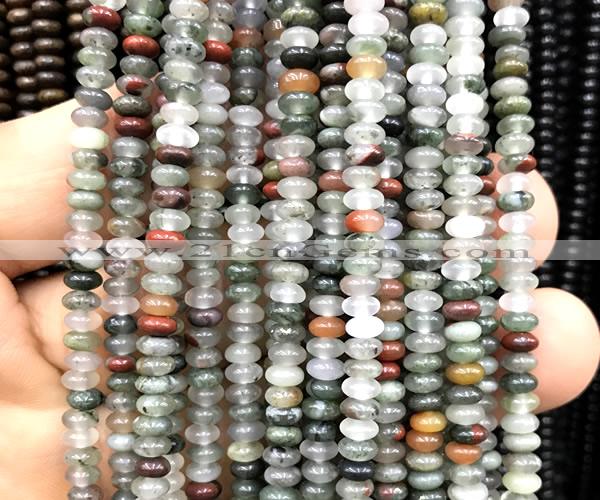CRB5453 15 inches 2.5*4mm rondelle blood jasper beads wholesale