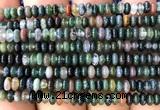 CRB5463 15 inches 2.5*4mm rondelle Indian agate beads wholesale