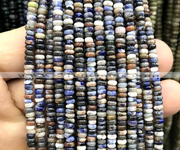 CRB5478 15 inches 2.5*4mm rondelle orange sodalite beads