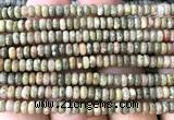 CRB5484 15 inches 2.5*4mm rondelle Chinese unakite beads