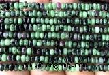 CRB5492 15 inches 2.5*4mm rondelle ruby zoisite beads wholesale