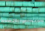 CRB5522 15 inches 2*2mm heishi synthetic turquoise beads wholesale