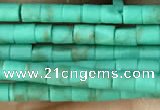 CRB5522 15 inches 2*2mm heishi synthetic turquoise beads wholesale