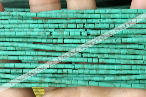 CRB5522 15 inches 2*2mm heishi synthetic turquoise beads wholesale