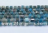 CRB5601 15.5 inches 7mm - 8mm faceted tyre apatite beads