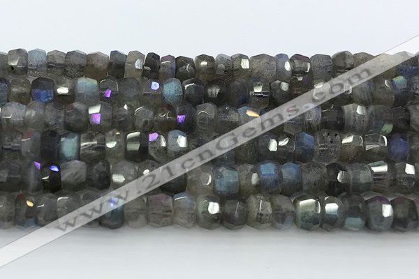 CRB5620 15.5 inches 4*7mm - 5*8mm faceted rondelle labradorite beads