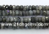 CRB5622 15.5 inches 7*11mm - 8*12mm faceted rondelle labradorite beads