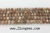 CRB5657 15.5 inches 6*10mm-7*11mm faceted rondelle moonstone beads wholesale