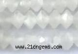 CRB5741 15 inches 2*3mm faceted white moonstone beads