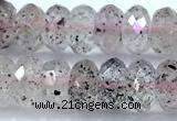 CRB5782 15 inches 5*8mm faceted rondelle quartz beads