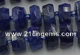 CRB582 15.5 inches 7*12mm faceted rondelle sodalite beads