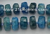 CRB591 15.5 inches 8*14mm faceted rondelle apatite beads