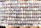 CRB6101 15 inches 4*6mm faceted rondelle lavender amethyst beads