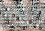 CRB6103 15 inches 4*6mm faceted rondelle phantom quartz beads