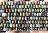 CRB6117 15 inches 4*6mm faceted rondelle ocean agate beads