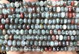 CRB6138 15 inches 4*6mm faceted rondelle blood jasper beads