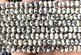 CRB6141 15 inches 4*6mm faceted rondelle dalmatian jasper beads