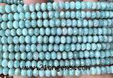CRB6161 15 inches 4*6mm faceted rondelle amazonite beads