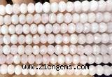 CRB6200 15 inches 5*8mm faceted rondelle rose quartz beads