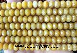 CRB6234 15 inches 5*8mm faceted rondelle yellow jade beads