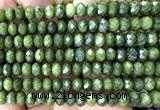 CRB6244 15 inches 5*8mm faceted rondelle China jade beads