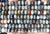 CRB6273 15 inches 5*8mm faceted rondelle eagle eye jasper beads