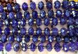 CRB6301 15 inches 6*10mm faceted rondelle amethyst beads
