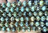 CRB6371 15 inches 6*10mm faceted rondelle African turquoise beads