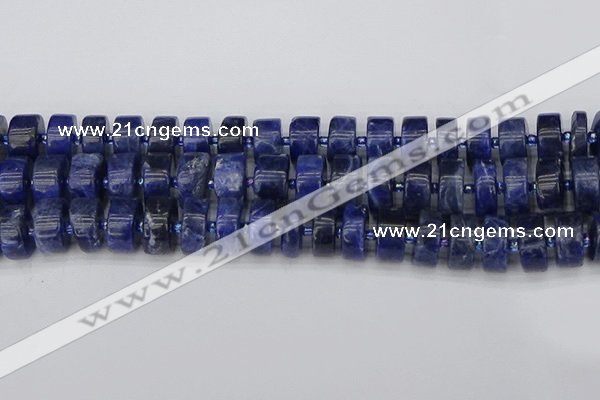 CRB642 15.5 inches 8*16mm tyre sodalite gemstone beads