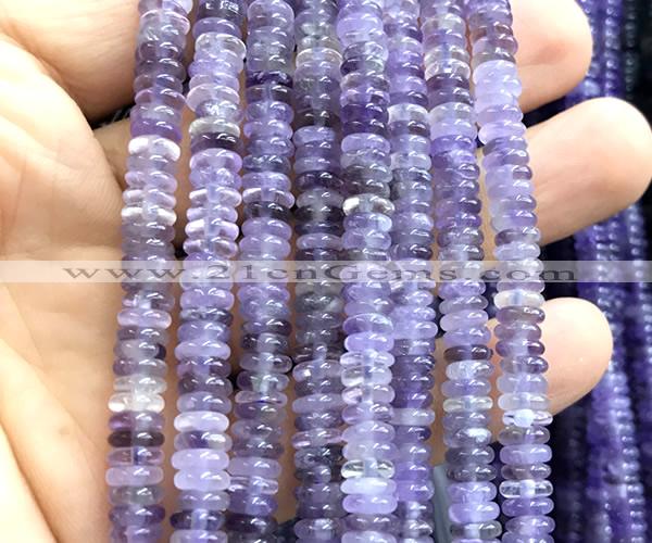 CRB6501 15 inches 2*6mm rondelle light amethyst beads wholesale