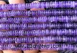 CRB6502 15 inches 2*6mm rondelle amethyst gemstone beads
